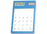 Calcolatrice A Energia Solare, Touchscreen, Display Lcd A 8 Cifre, Portatile, Trasparente, Per Ufficio, Scuola, Casa, Blu