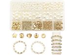 15 Griglia 720 Pezzi Perla Set Pentagramma Distanziatore Accessori Fatto A Mano Fai Da Te Perline Bracciale Orecchini Collana Set