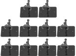 10 Pezzi Supporto Per Modelli Di Figure Base Espositiva Altamente Stabile Per Action Figure Da 6 Pollici Grigio