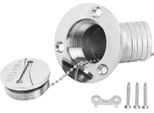 Riempimento Del Ponte Della Barca Con Tappo A Chiave, Ferramenta Marina In Acciaio Inox Per Yacht, Camper, 45 Gradi, 1,5 Pollici, 38 Mm Acqua
