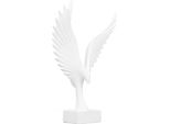 Aquila Astratta Statuetta Decorativa In Resina Superficie Geometrica Animale Ala Scultura Ornamento Per Ufficio Soggiorno Bianco