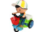 Triciclo Elettrico Per Bambini, Giocattolo, Suono Fresco, Luce Rotante, Ruote Universali, Veicolo Acrobatico Dei Cartoni Animati