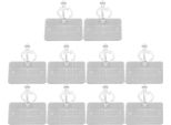 10 Pezzi Supporto Per Modelli Di Figure Base Di Supporto Altamente Stabile Per Action Figure Da 6 Pollici Trasparente