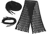 Corda A Rete Da Lacrosse In Nylon Nero, Resistente All'usura, Intrecciata Per Accessori