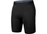 Pantaloncini Sportivi A Compressione, Alta Elasticità, Freschi, Ad Asciugatura Rapida, Traspiranti, Per Uomo, Per Allenamento, Corsa, Equitazione, Nero, M