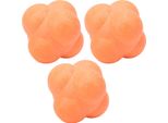 3 Pezzi Palla Di Reazione Di Forma Irregolare Coordinazione Mano-Occhio Formazione Agility Trainer L (Arancione)