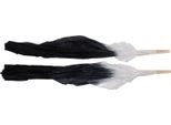 1 Paio Di Ventagli Da Danza Lunghi, Morbidi, Belli, Danza Classica Per Danza Del Ventre, Apprendimento, 1,5 M, Grigio E Nero