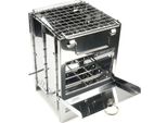 Griglia Per Barbecue, Regolabile In Altezza, Griglia Quadrata Pieghevole In Acciaio Inox, Griglia A Carbonella Per Cucinare All'aperto, Campeggio, Picnic