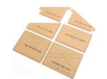 Kimiss Modello In Pelle Per La Lavorazione Del Cuoio, Gel Acrilico Chiaro Perline Modello Stencil Disegni Lavorazione Del Cuoio, Template Set Strumento Di Artigianato Mano Disegnare