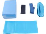 5 Pz/Set Yoga Block Stretch Belt Latex Towel Resistance Loop Ball Fitness