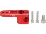 Braccio Del Servo In Metallo, Lega Di Alluminio, 15 Denti, Robusta Tromba Di Sterzo Rc Per Auto Axial SCX24 1/24, Rosso