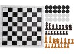 Plastica 2 In 1 Scacchi Internazionali Set Di Giochi Portatili Da Viaggio Giocattolo Intelligente