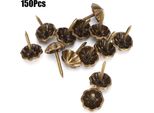 150 Pezzi Di Chiodi Per Tappezzeria, Motivo Retrò Lucido, Decorazione Di Divani, Accessori Per Abbigliamento Fai Da Te, Ferro, 11 Mm