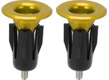 2 Pezzi Tappi Manubrio Bicicletta Lega Di Alluminio Portatili Universali Per Mountain Bike Tappi Manubrio Oro