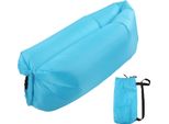 Lettino Gonfiabile, Divano Ad Aria, Portatile, Pieghevole, Confortevole, Divano Con Borsa Per Il Campeggio All'aperto, Blu Cielo