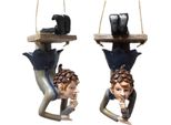 Yctze Swing Fairy Statue Ing Ornament Per La Decorazione Del Giardino All'aperto | Squisita Statuetta Fatta A Mano Per La Decorazione Del Patio