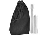 5 Pezzi/Set Acciaio Inox Paracord Tessitura Cucito Allacciatura Aghi Set Bracciale Maglia Strumento Fai Da Te