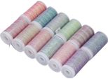 12 Pezzi Di Filo Cerato, Colorato, Bellissimo Cordoncino In Poliestere Per La Creazione Di Gioielli, Il Ricamo, La Tessitura A Mano