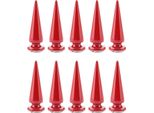 10 Pezzi Di Rivetti A Spillo In Metallo E Rivetti Con Tappo A Vite Per L'artigianato In Pelle Fai Da Te (Rosso)