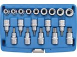 Bgs Set Di Chiavi A Bussola / Chiavi A Bussola A Bussola A Guida Quadrata 12,5 Mm Profilo A E / Profilo A T (Per Torx) 19 Pz.