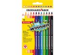 Eberhard Faber 518412 Eberhard Faber Tri Winner Matita Colorata Triangolare, Confezione Da 12 Pezzi