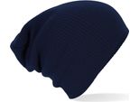 Beechfield B461 | Slouch Beanie Cappello Invernale - Colore: French Navy - Taglia: Unica