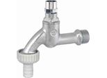 Js Auslaufventil Mit Schlauchver. Steckschl.-Ot,1/2",Matt Chrom"