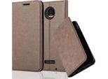 Cadorabo Custodia Per Motorola Moto Z Custodia Protettiva In Marrone Custodia Per Telefono Cellulare Cover Chiusura Magnetica