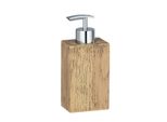 Wenko Dispenser Di Sapone Dispenser Di Lozione Liquida Marla Look Legno 250Ml Bagno Ospiti Wc