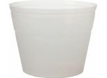 Vivanno Accessori Per Fioriere In Plastica Inserto Flessibile Rotondo, Bianco Opaco - 30X22 Cm