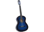 Vidaxl Chitarra Classica Per Principianti Blu 4/4 39" In Legno Di Tiglio"