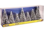 Noch 25087 Abeti Di Neve 7 Pezzi, Altezza 8 - 12 Cm