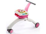 Tiny Love 5-In-1 Here I Grow, Girello E Cavalcabile Con Freno Di Sicurezza, Giocattolo A Spinta Per Bambini, 6 Mesi-3 Anni, Rosa