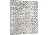 Piano Cottura 40X52 Coperchio Per Piano Cottura In Ceramica Paraspruzzi Piatto In Vetro Tagliere Decorativo, Motivo Grigio