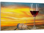 Piastra Di Copertura Del Piano Cottura 80X52Cm 1 Pezzo In Ceramica, Paraschizzi, Arancio Vino