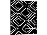Piano Cottura 40X52 Coperchio In Ceramica Paraspruzzi Piatto In Vetro Tagliere Decorativo, Pezzo Nero
