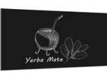 Piastra Di Copertura Del Piano Cottura 90X52 Coperchio Del Piano Cottura In Ceramica Paraspruzzi Piastra Di Vetro Tagliere Decorativo, Yerba Black