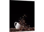 Piastra Di Copertura Del Piano Cottura 40X52 Coperchio Del Piano Cottura In Ceramica Paraspruzzi Piatto In Vetro Tagliere Decorativo, Nero Caffè