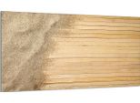 Piastra Di Copertura Del Piano Cottura 90X52 Coperchio Del Piano Cottura In Ceramica Paraspruzzi Piatto In Vetro Tagliere Decorativo, Legno Di Sabbia