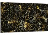 Piastra Di Copertura Per Piano Cottura 80X52Cm 1 Pezzo In Ceramica Per Copertura Piano Cottura, Fiore Nero
