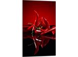 Piastra Di Copertura Del Piano Cottura 30X52 Coperchio Del Piano Cottura In Ceramica Paraspruzzi Piatto In Vetro Tagliere Decorativo, Rosso Peperoncino