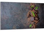 Piastra Di Copertura Del Piano Cottura 80X52Cm 1 Pezzo Di Copertura Del Piano Cottura In Ceramica, Ardesia Cioccolato