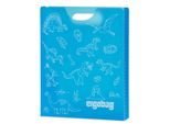 Ergobag Scatola Per Quaderni Folder Box With Carrying Handle Dinosaurs Blu