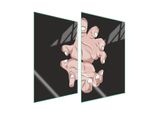 Piastre Copri Fornelli 2 Pezzi 35X52 Ceramica Copri Piano Cottura Vetro Tagliere Mani Nero