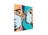 Tagliere In Vetro 45X52 Maschera