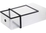 Springos Scatola Per Scarpe Scatola Per Scarpe Scomparto Trasparente Scatola Per Scarpe Scatola Per Scarpe Fai Da Te Scatola Per Scarpe Cassetto Scatola Per Scaffale Scomparti Frontali Con Coperchio Anteriore Incernierato Dimensioni: 13,5 X 23 X 33 Cm (Hxlxp)