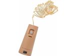 Springos_Illuminazione A Filo D'argento Con 20 Led_Luci Fiabesche A LED_200 Cm_Blu_A Batteria_Interno_Decorazioni Natalizie_Luci A Led_Illuminazione Decorativa_Casa&Decorazioni (Bianco Caldo 20 Led 1,9 M)