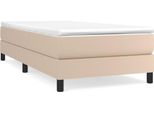 Syfax™ Struttura Letto A Rete A Molle Cappuccino 90X200 Cm In Pelle Finta