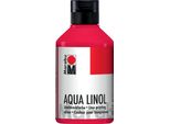Marabu 15100013032 Marabu Aqua-Linoldruckfarbe, Carminrot, 250 Ml
