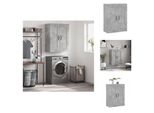 Vidaxl Armadio A Muro Grigio Cemento 69,5X34X90 Cm Materiale Legno - Credenze